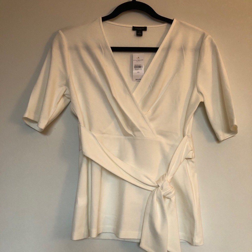 Ann Taylor white blouse